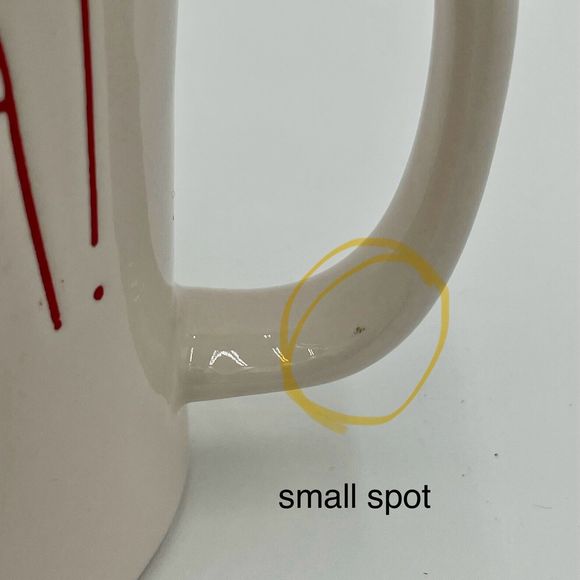 Rae Dunn FA LA LA White/Red Mug - Picture 9 of 9